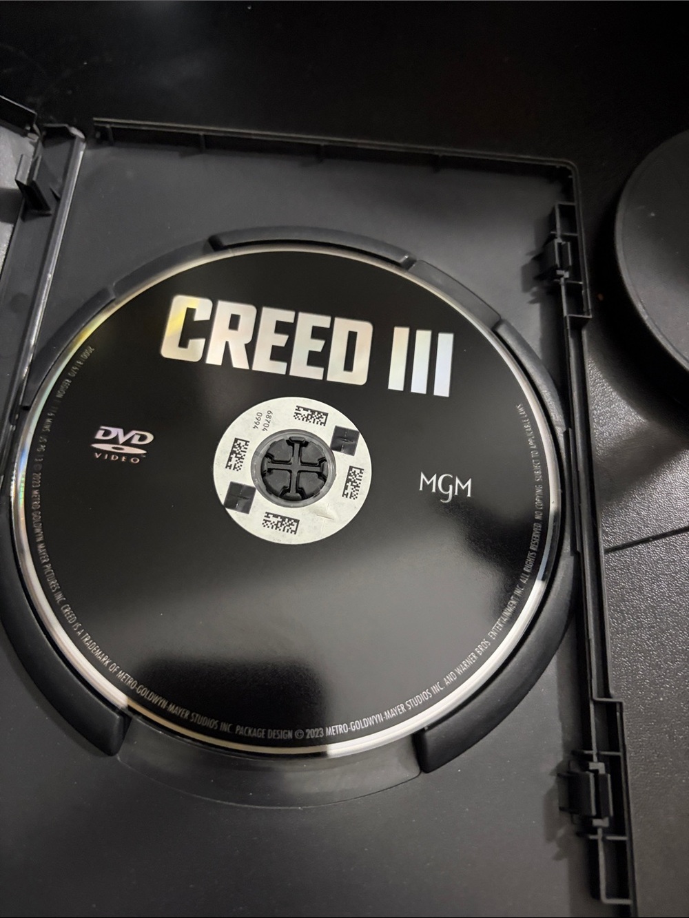 CREED III DVD - Black Disc